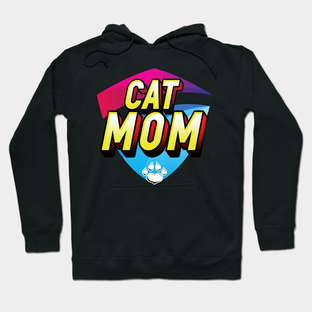 Cat Mom Cat Mother Best Cat Mom Ever Hoodie by Barts Arts